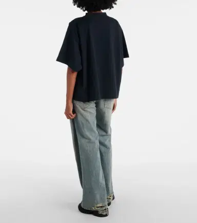 Balenciaga Logo cotton jersey T-shirt | Thumbnail 3 Balenciaga Logo cotton jersey T-shirt | Thumbnail 3