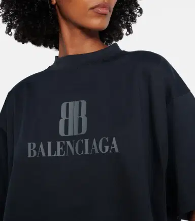 Balenciaga Logo cotton jersey T-shirt | Thumbnail 4 Balenciaga Logo cotton jersey T-shirt | Thumbnail 4