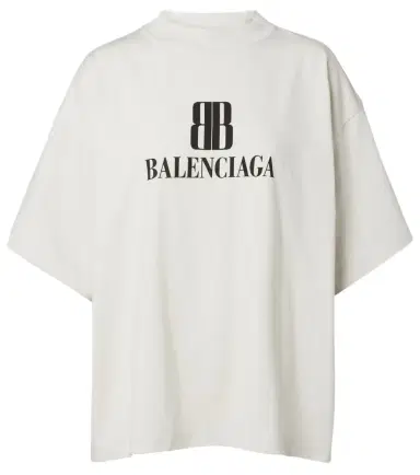 Balenciaga Logo cotton jersey T-shirt | Thumbnail 1 Balenciaga Logo cotton jersey T-shirt | Thumbnail 1