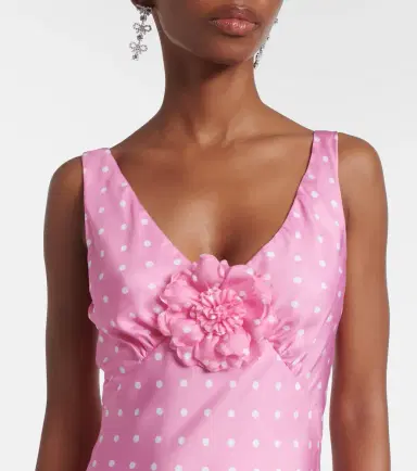 Rodarte Floral-appliqué silk twill gown | Thumbnail 3 Rodarte Floral-appliqué silk twill gown | Thumbnail 3