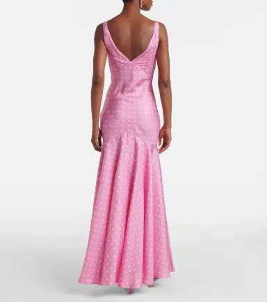 Rodarte Floral-appliqué silk twill gown | Thumbnail 4 Rodarte Floral-appliqué silk twill gown | Thumbnail 4
