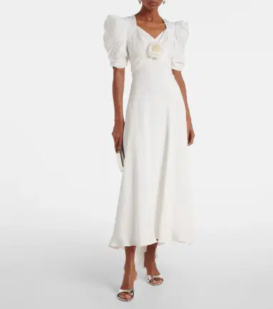Rodarte Floral-appliqué silk crêpe gown | Thumbnail 2 Rodarte Floral-appliqué silk crêpe gown | Thumbnail 2