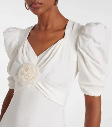Rodarte Floral-appliqué silk crêpe gown | Thumbnail 5 Rodarte Floral-appliqué silk crêpe gown | Thumbnail 5