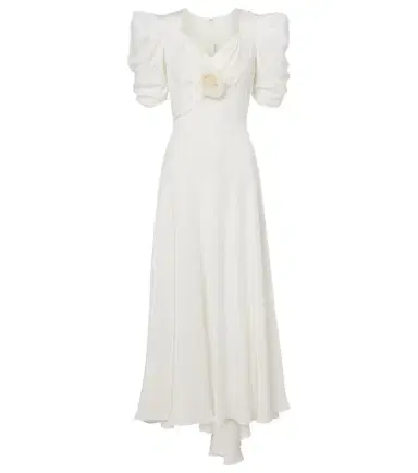 Rodarte Floral-appliqué silk crêpe gown | Thumbnail 1 Rodarte Floral-appliqué silk crêpe gown | Thumbnail 1