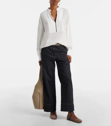 Brunello Cucinelli Monili suede ballerina flats | Thumbnail 5 Brunello Cucinelli Monili suede ballerina flats | Thumbnail 5