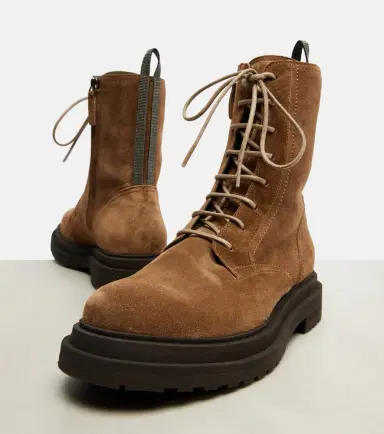 Brunello Cucinelli Suede combat boots | Thumbnail 2 Brunello Cucinelli Suede combat boots | Thumbnail 2