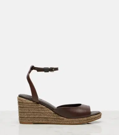 Brunello Cucinelli Leather espadrille wedges | Thumbnail 3 Brunello Cucinelli Leather espadrille wedges | Thumbnail 3