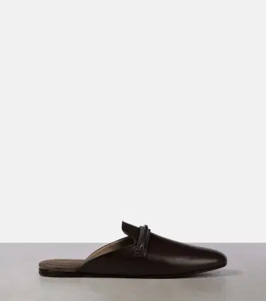 Brunello Cucinelli Leather mules | Thumbnail 2 Brunello Cucinelli Leather mules | Thumbnail 2