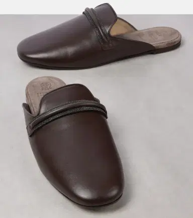 Brunello Cucinelli Leather mules | Thumbnail 3 Brunello Cucinelli Leather mules | Thumbnail 3