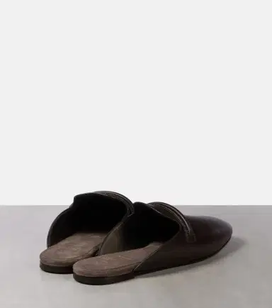 Brunello Cucinelli Leather mules | Thumbnail 4 Brunello Cucinelli Leather mules | Thumbnail 4