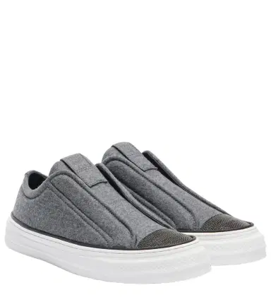 Brunello Cucinelli Low-top slip-on sneakers | Thumbnail 1 Brunello Cucinelli Low-top slip-on sneakers | Thumbnail 1