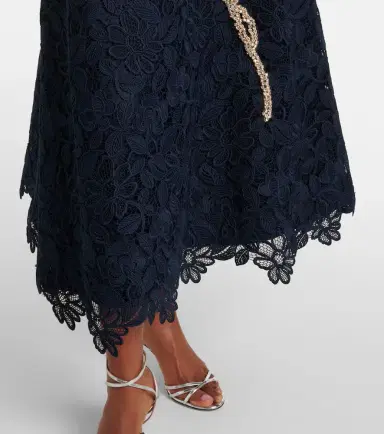 Costarellos Mariela appliqué lace gown | Thumbnail 5 Costarellos Mariela appliqué lace gown | Thumbnail 5