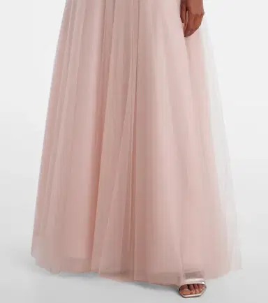 Costarellos Floral-appliqué tulle gown | Thumbnail 4 Costarellos Floral-appliqué tulle gown | Thumbnail 4