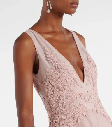 Costarellos Floral-appliqué tulle gown | Thumbnail 6 Costarellos Floral-appliqué tulle gown | Thumbnail 6