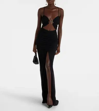 BLUMARINE Cutout jersey gown | Thumbnail 3 BLUMARINE Cutout jersey gown | Thumbnail 3