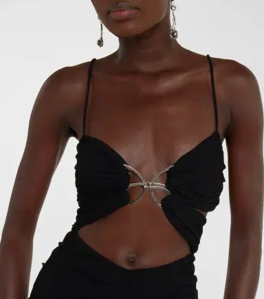 BLUMARINE Cutout jersey gown | Thumbnail 4 BLUMARINE Cutout jersey gown | Thumbnail 4