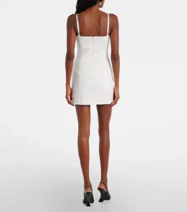 BLUMARINE Laser-cut crêpe cady minidress | Thumbnail 5 BLUMARINE Laser-cut crêpe cady minidress | Thumbnail 5