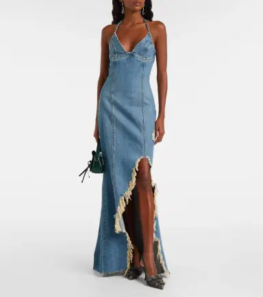 BLUMARINE Denim maxi dress | Thumbnail 2 BLUMARINE Denim maxi dress | Thumbnail 2