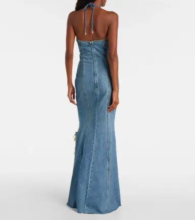 BLUMARINE Denim maxi dress | Thumbnail 3 BLUMARINE Denim maxi dress | Thumbnail 3