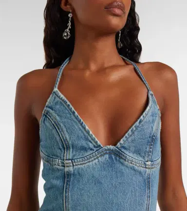 BLUMARINE Denim maxi dress | Thumbnail 4 BLUMARINE Denim maxi dress | Thumbnail 4