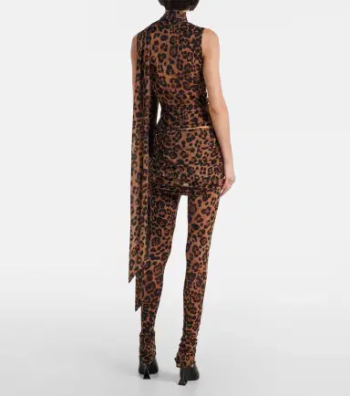 Blumarine Leopard-printed jersey leggings | Thumbnail 3 Blumarine Leopard-printed jersey leggings | Thumbnail 3