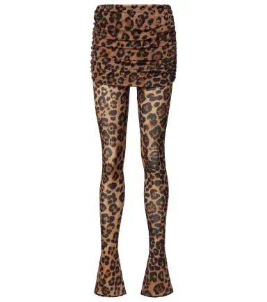Blumarine Leopard-printed jersey leggings | Thumbnail 1 Blumarine Leopard-printed jersey leggings | Thumbnail 1