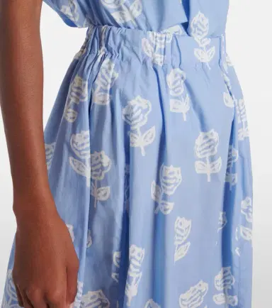 Marni Floral cotton poplin midi skirt | Thumbnail 3 Marni Floral cotton poplin midi skirt | Thumbnail 3