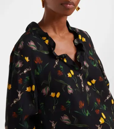 Marni Ruffled floral top | Thumbnail 3 Marni Ruffled floral top | Thumbnail 3