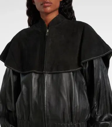 JW Anderson Caped leather jacket | Thumbnail 2 JW Anderson Caped leather jacket | Thumbnail 2