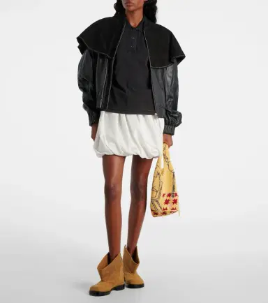 JW Anderson Caped leather jacket | Thumbnail 4 JW Anderson Caped leather jacket | Thumbnail 4