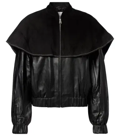 JW Anderson Caped leather jacket | Thumbnail 1 JW Anderson Caped leather jacket | Thumbnail 1