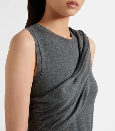 JW Anderson Knitted tie-detail asymmetric midi dress | Thumbnail 6 JW Anderson Knitted tie-detail asymmetric midi dress | Thumbnail 6