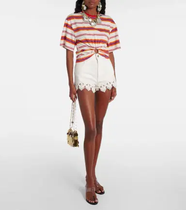 Rabanne Macramé cotton shorts | Thumbnail 2 Rabanne Macramé cotton shorts | Thumbnail 2