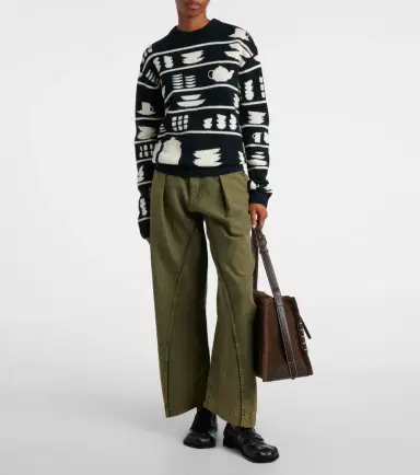 JW Anderson Jacquard wool sweater | Thumbnail 2 JW Anderson Jacquard wool sweater | Thumbnail 2