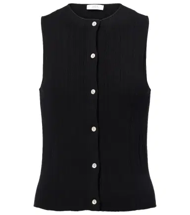 Vince Ribbed-knit cotton top | Thumbnail 1 Vince Ribbed-knit cotton top | Thumbnail 1