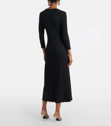 Vince Ribbed-knit cotton-blend maxi dress | Thumbnail 5 Vince Ribbed-knit cotton-blend maxi dress | Thumbnail 5