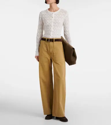 Vince Pointelle cotton cardigan | Thumbnail 2 Vince Pointelle cotton cardigan | Thumbnail 2
