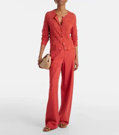 Vince Pointelle cotton cardigan | Thumbnail 3 Vince Pointelle cotton cardigan | Thumbnail 3