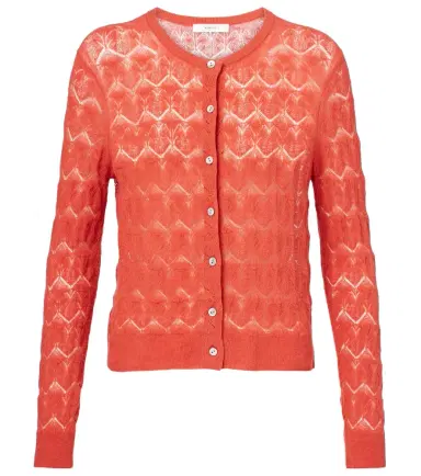 Vince Pointelle cotton cardigan | Thumbnail 1 Vince Pointelle cotton cardigan | Thumbnail 1