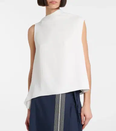 Vince Asymmetric draped top | Thumbnail 3 Vince Asymmetric draped top | Thumbnail 3