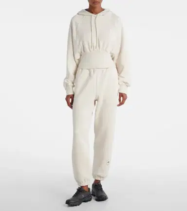 Adidas by Stella McCartney Logo cotton-blend fleece sweatpants | Thumbnail 2 Adidas by Stella McCartney Logo cotton-blend fleece sweatpants | Thumbnail 2