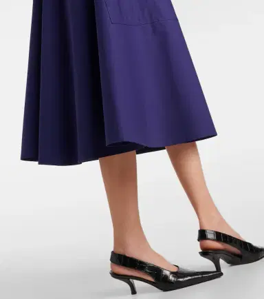 Vince High-rise cotton midi skirt | Thumbnail 2 Vince High-rise cotton midi skirt | Thumbnail 2