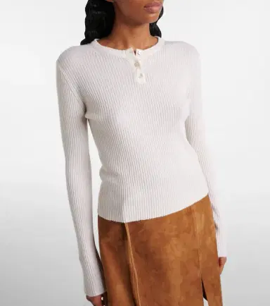 Vince Cashmere and silk Henley shirt | Thumbnail 4 Vince Cashmere and silk Henley shirt | Thumbnail 4