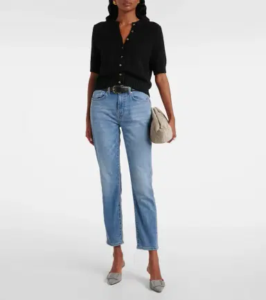 7 For All Mankind Mid-rise slim jeans | Thumbnail 2 7 For All Mankind Mid-rise slim jeans | Thumbnail 2