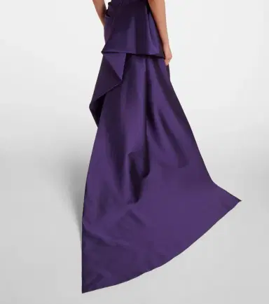 Monique Lhuillier Draped strapless mikado gown | Thumbnail 5 Monique Lhuillier Draped strapless mikado gown | Thumbnail 5