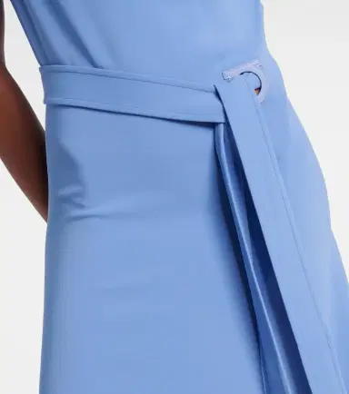 Ferragamo Gancini draped asymmetric cady maxi dress | Thumbnail 4 Ferragamo Gancini draped asymmetric cady maxi dress | Thumbnail 4