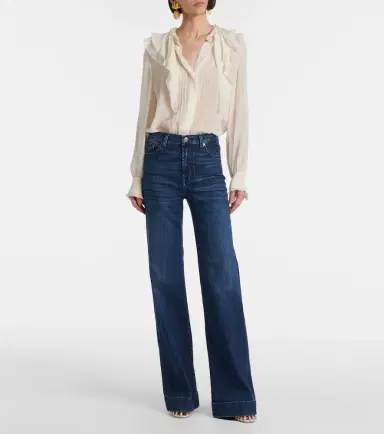 7 For All Mankind Modern Dojo high-rise flared jeans | Thumbnail 5 7 For All Mankind Modern Dojo high-rise flared jeans | Thumbnail 5