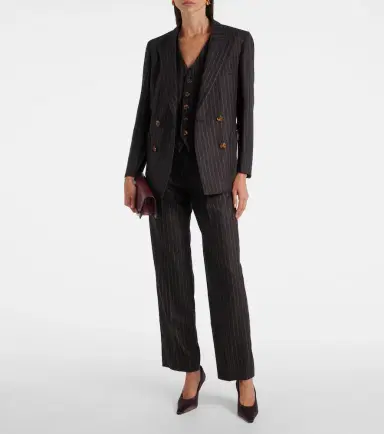 Blaze Milano Blazé Milano Feral pinstripe wool and cashmere vest | Thumbnail 3 Blaze Milano Blazé Milano Feral pinstripe wool and cashmere vest | Thumbnail 3