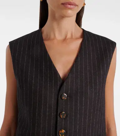 Blaze Milano Blazé Milano Feral pinstripe wool and cashmere vest | Thumbnail 5 Blaze Milano Blazé Milano Feral pinstripe wool and cashmere vest | Thumbnail 5