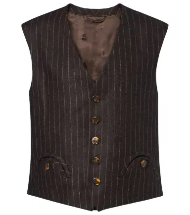 Blaze Milano Blazé Milano Feral pinstripe wool and cashmere vest | Thumbnail 1 Blaze Milano Blazé Milano Feral pinstripe wool and cashmere vest | Thumbnail 1